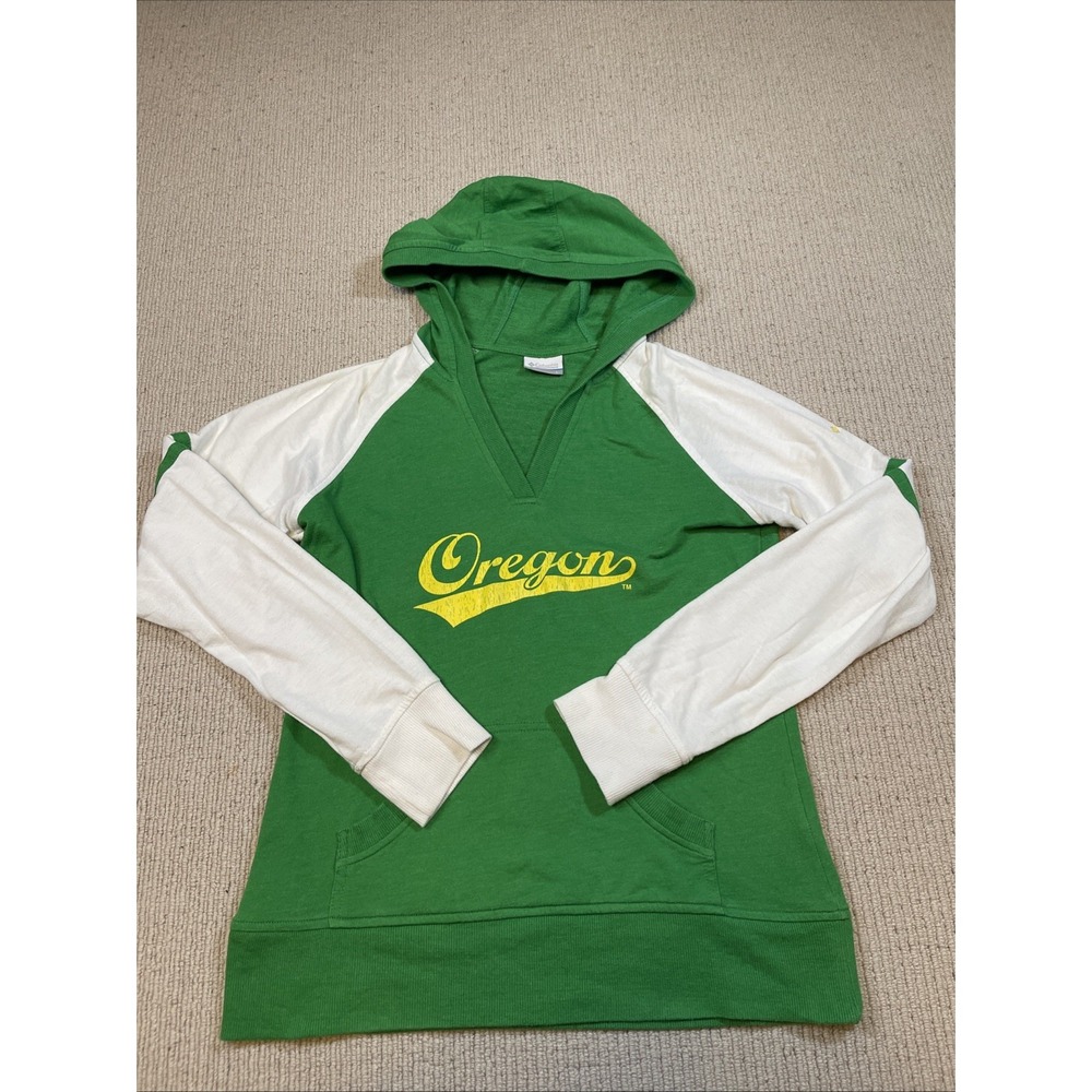 Columbia Women's Large Oregon Ducks Pullover V-Neck Hoodie